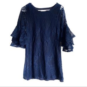 Miami Navy Blue Lace Dress Size Small